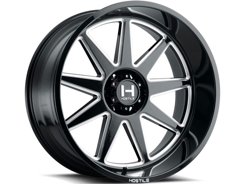 Hostile Hostile Milled Gloss Black Omega Wheel Sku