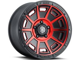 Icon Black & Red Victory Wheels