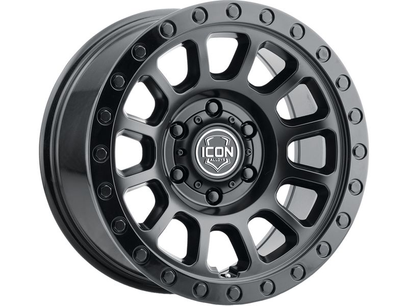 Icon Double Black Hulse Wheels | Rugged Ridge