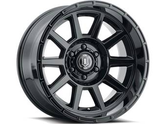 Icon Gloss Black Recoil Wheels