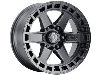 Icon Matte Black Raider Wheel