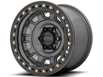 KMC Grey KM236 Tank Beadlock Wheels