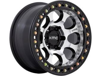 KMC Machined Matte Black KM237 Riot Beadlock Wheel