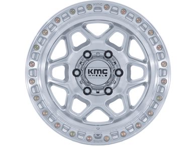KMC Machined Silver KM553 Torx Wheels | Rugged Ridge
