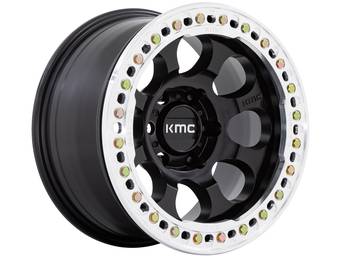 KMC Matte Black KM237 Riot Beadlock Wheel