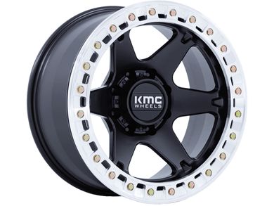 KMC Matte Black KM238 VI Beadlock Wheels | Rugged Ridge
