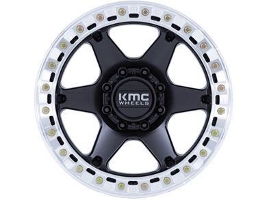 KMC Matte Black KM238 VI Beadlock Wheels | Rugged Ridge