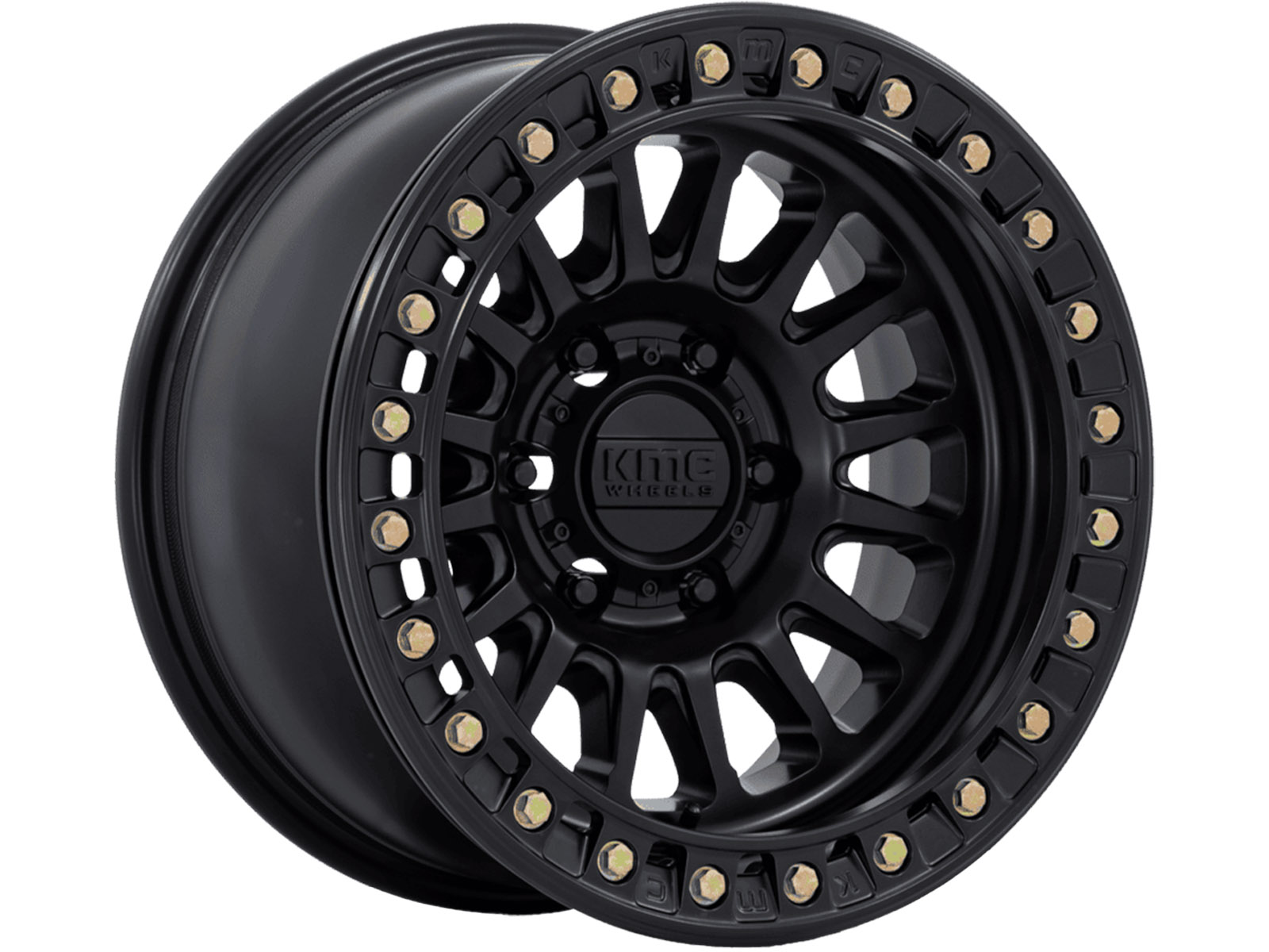 KMC Matte Black KM239 Impact Beadlock Wheels | Rugged Ridge