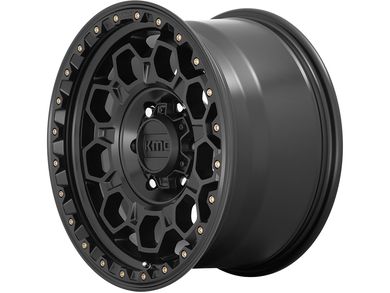 KMC Matte Black KM545 Trek Wheels | Rugged Ridge