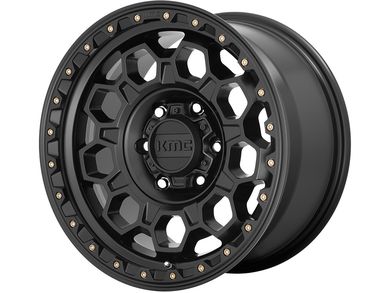 KMC Matte Black KM545 Trek Wheels | Rugged Ridge