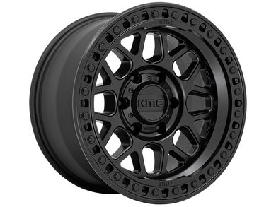 KMC Matte Black KM549 GRS Wheels | Rugged Ridge