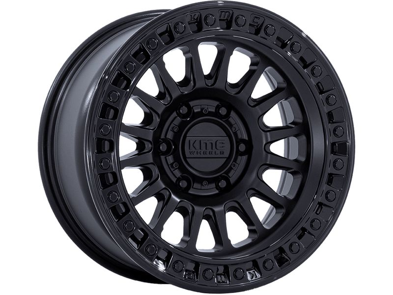 KMC Matte Black KM552 IMS Wheels | Rugged Ridge
