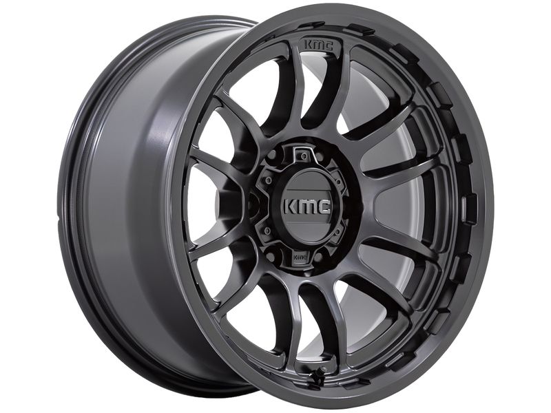 KMC Matte Black KM727 Wrath Wheels | Rugged Ridge