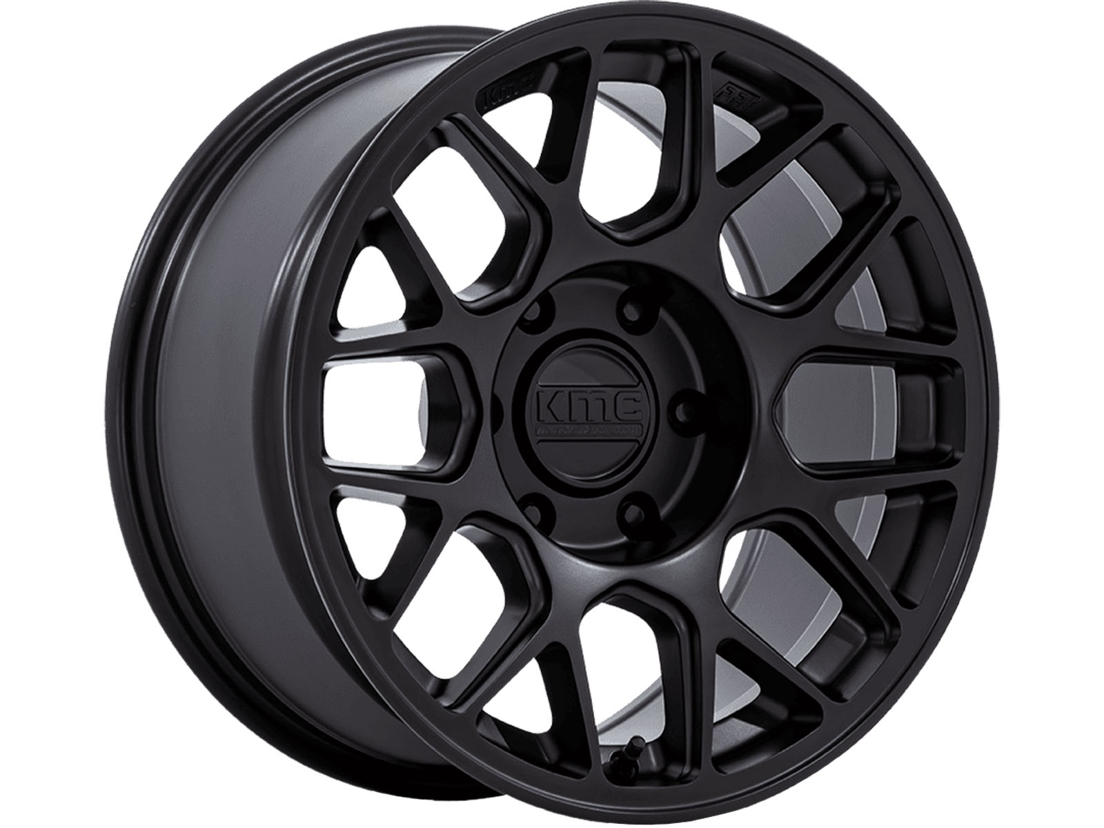 KMC Matte Black KM730 Hatchet Wheels | Rugged Ridge