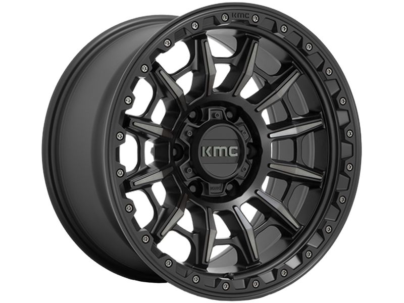KMC Tinted Black KM547 Carnage Wheels | Rugged Ridge