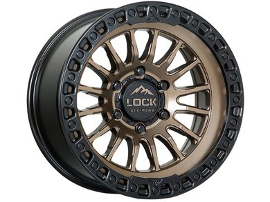 プラグ無 ハンマー　3D OFFSET　パール　14P Lock Off-Road Wheels Lock Off-Road Bronze Grit Wheel GRIT-7963MRMBR12N
