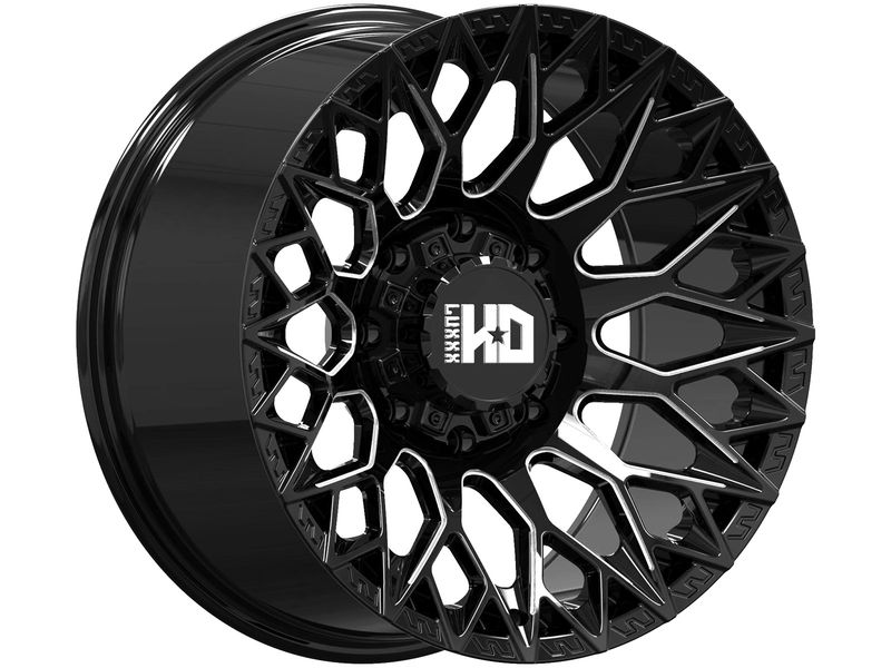 Luxxx HD Luxxx HD Milled Gloss Black LHD45 Wheel LHD4520961351397