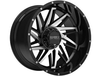 Massiv Off-Road Machined Gloss Black OR-3 Wheels