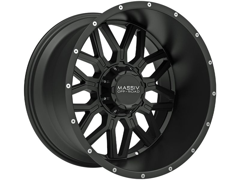 Massiv Off-Road Matte Black OR-1 Wheels | Rugged Ridge