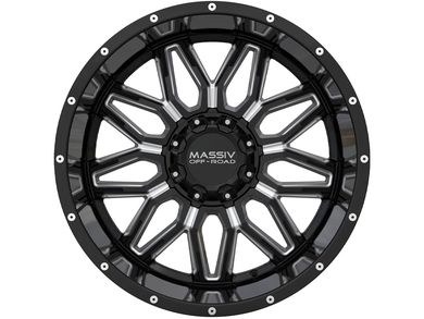 Massiv Wheels Massiv Off-Road Milled Gloss Black OR-1 Wheel MAS