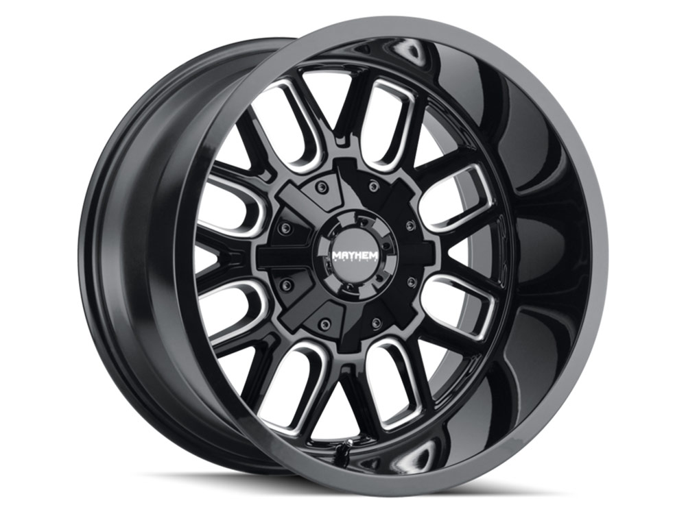 Mayhem Mayhem Milled Gloss Black Cogent Wheel 8107-2937BM-8