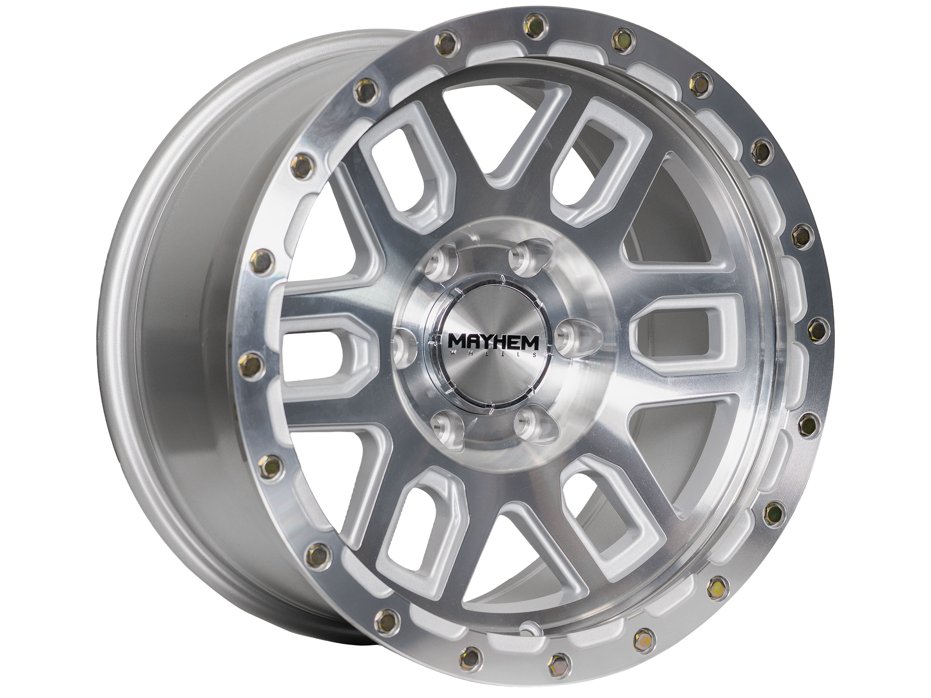 TO 　　MAYHEM D3.0　5'10 湘南手渡 Mayhem Machined Silver Delta Wheels | Rugged Ridge