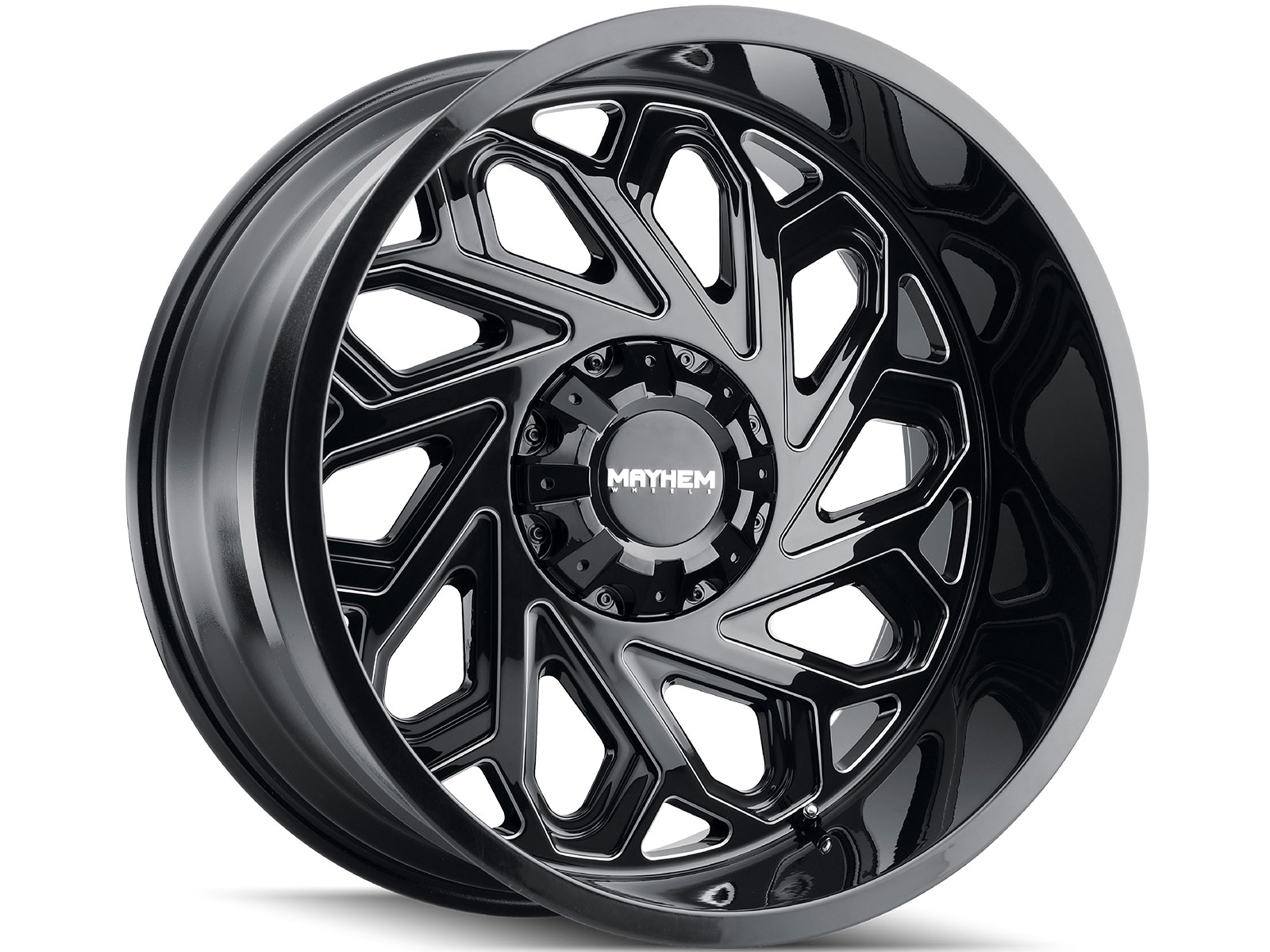 Mayhem Mayhem Milled Gloss Black Essex Wheel 8112-2237BM