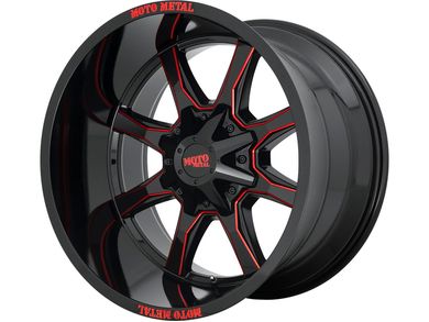 Moto Metal Black & Red MO970 Wheels | Rugged Ridge