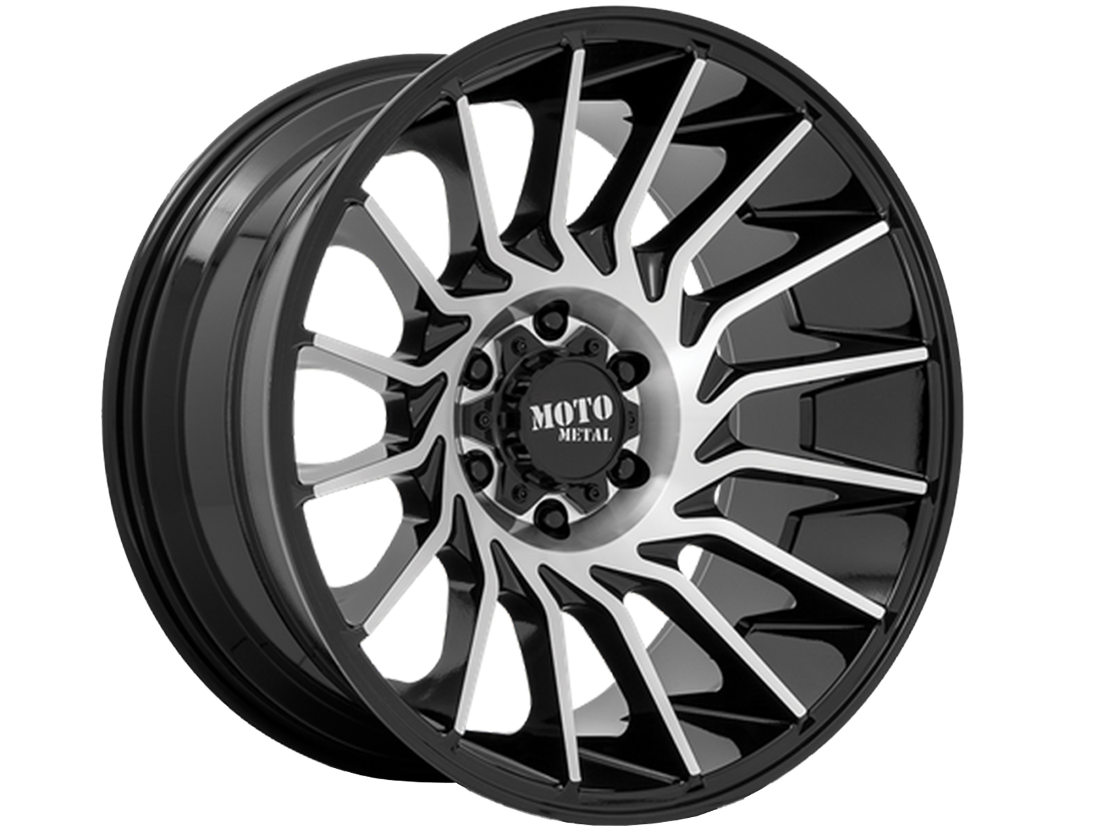 Moto Metal Machined Gloss Black MO807 Shockwave Wheels | Rugged Ridge