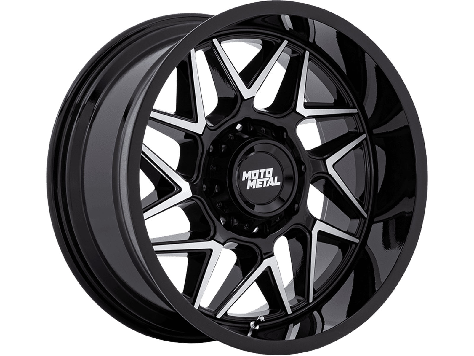 Moto Metal Machined Gloss Black MO812 Turbine Wheels | Rugged Ridge