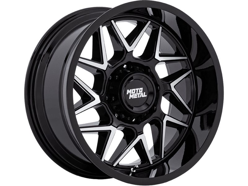 Moto Metal Machined Gloss Black MO812 Turbine Wheels | Rugged Ridge