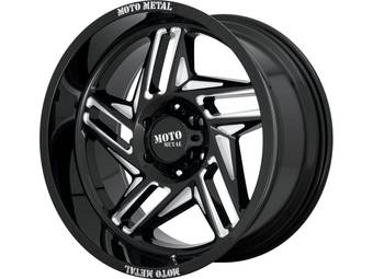 Moto Metal Milled Black Ripsaw Wheels