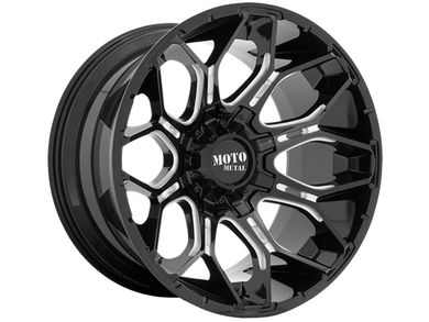Mortiis ブラックメタル　BLACKL Moto Metal Moto Metal Gloss Black MO810 Legacy Wheel MO810BX20908820