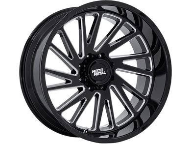 Moto Metal Moto Metal Milled Gloss Black MO811 Combat Wheel