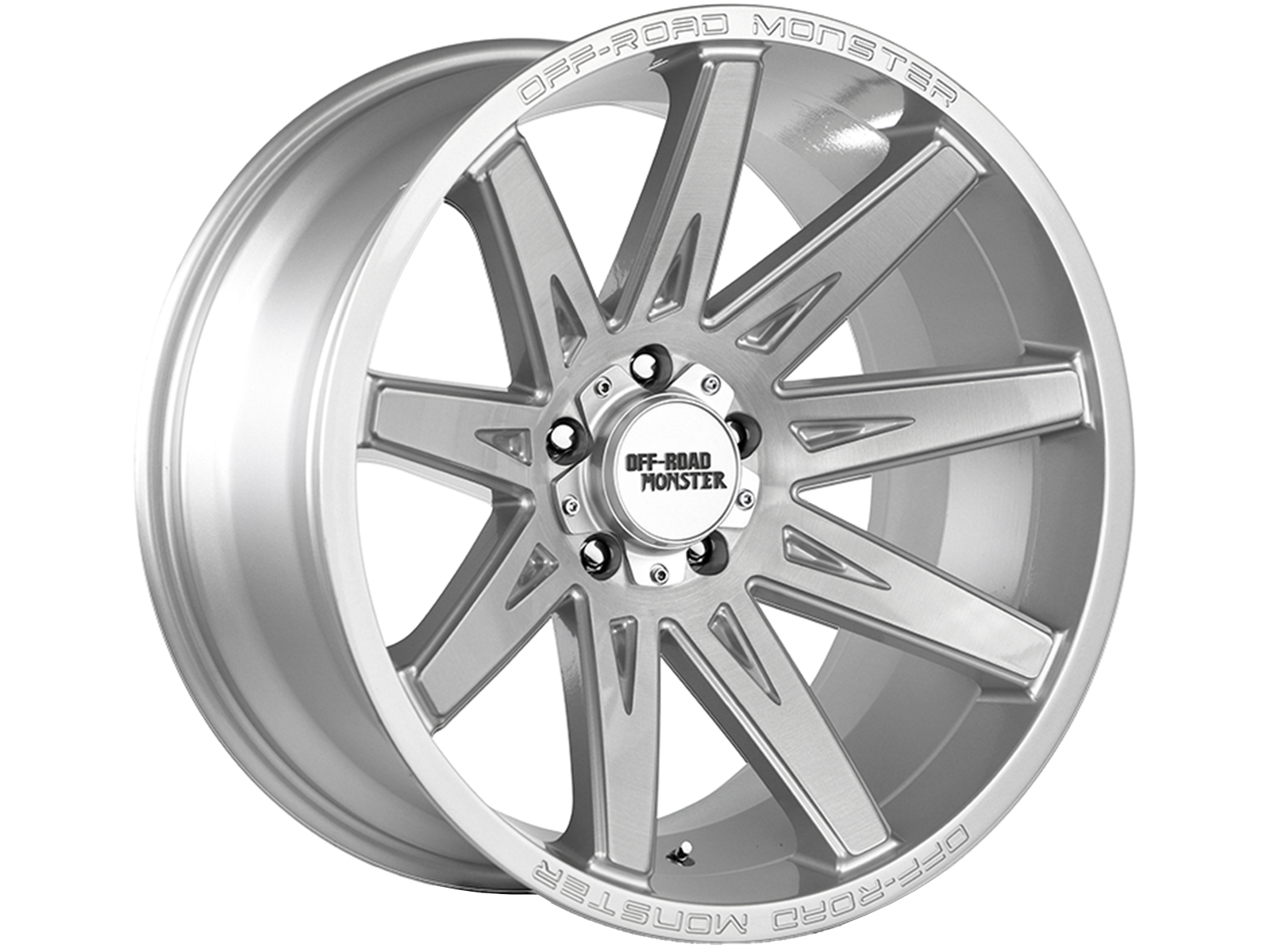 Off-Road Monster Brushed Silver M25 Wheels | Rugged Ridge