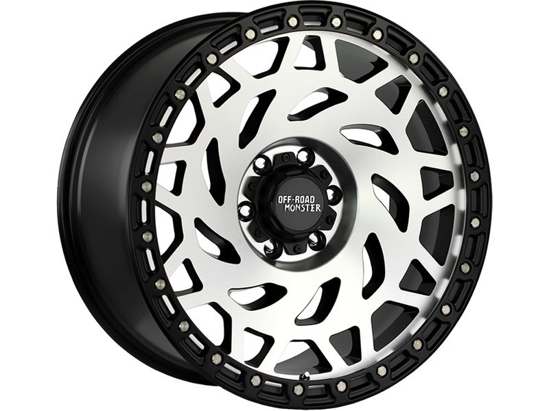 Off Road Monster Off Road Monster Machined Gloss Black M50 Wheel [sku