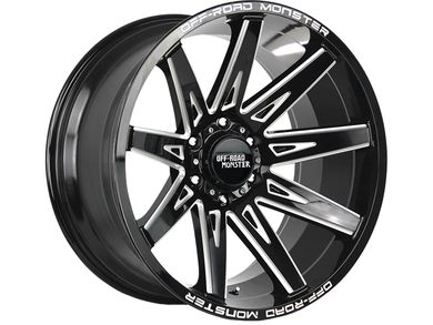 Off-Road Monster Off-Road Monster Milled Gloss Black M25 Wheel