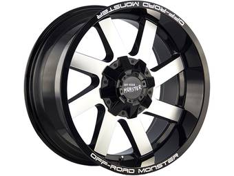 Off-Road Monster Machined Gloss Black M80 Wheels