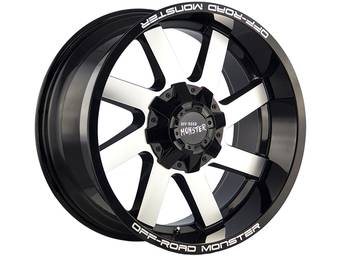 Off-Road Monster Machined Gloss Black M80 Wheels