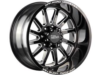 Off-Road Monster MIlled Gloss Black M17 Wheels