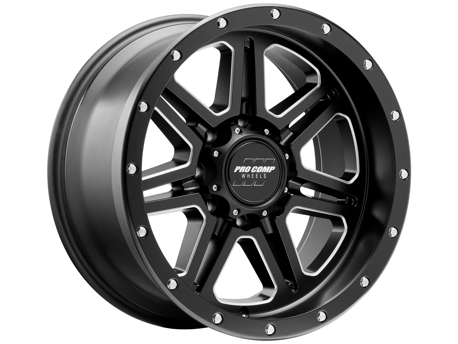 Pro Comp Milled Black 62 Apex Wheels | Rugged Ridge