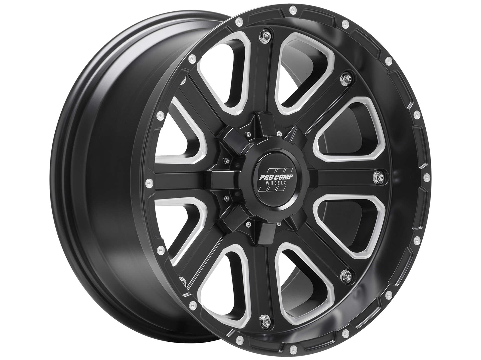 Pro Comp Pro Comp Milled Black 72 Axis Wheel 5172-21070