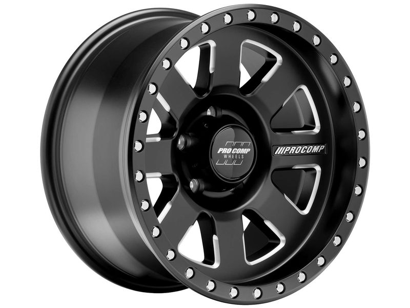 Pro Comp Pro Comp Milled Black 74 Trilogy Wheel 5174-7973