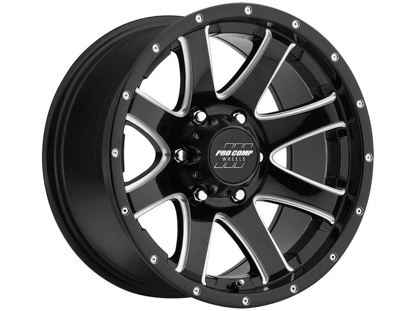 COMP PRO ブラックホイール Pro Comp Pro Comp Milled Black 76 Patriot Wheel 8176-2982