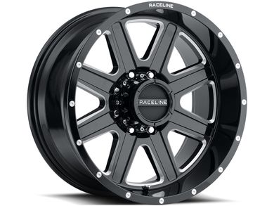 Raceline Raceline Milled Gloss Black Hostage Wheel 940M-68060-00