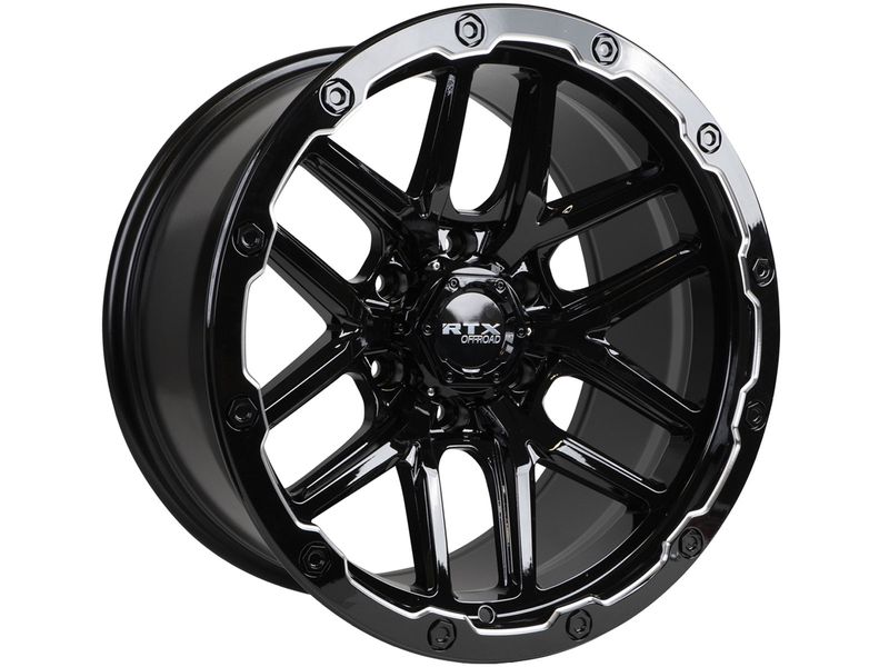 【BURNT】Realist Type 3 BLACK RTX Wheels RTX Off-Road Milled Gloss Black Volcano Wheel 083003