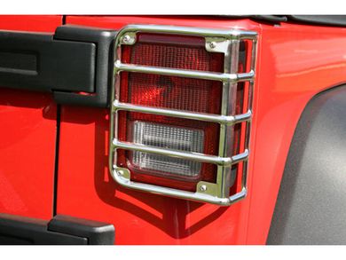 Matte Black Rear Tail Light Cover Guards For Jeep Wrangler JK Rubicon Sahara (2007-2018) – 2pc Set
