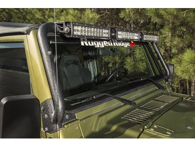 Rugged Ridge 11232.52 Elite Fast Track Windshield Light Bar Mounts for  07-18 Jeep Wrangler JK