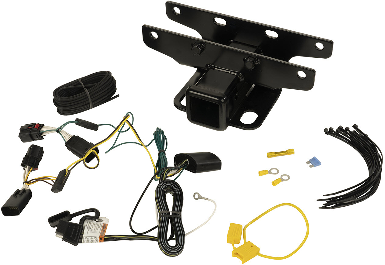 2 Towing Rear Trailer Hitch Receiver w/ Harness For Jeep