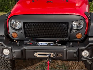 rugged ridge spartan grille kit 12034